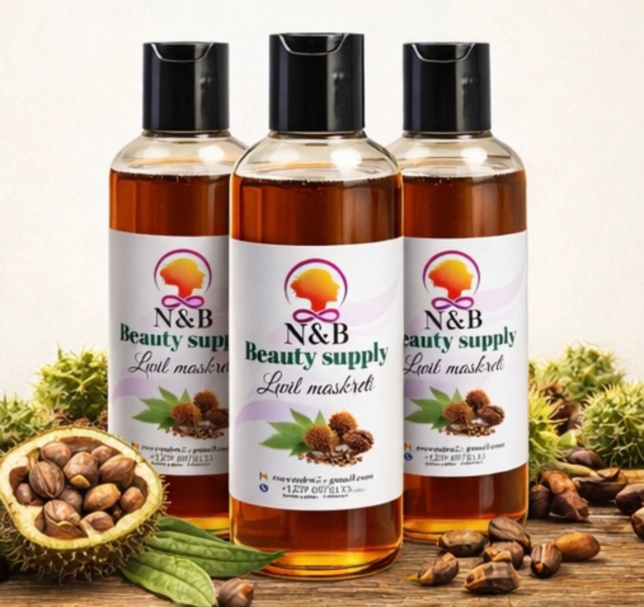 Premium Natural Castor Oil for Hair & Skin – 8 oz